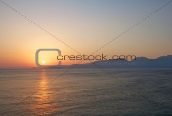 Morning over Crete..