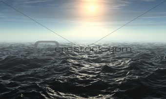 3D rendered Seascape