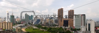 Kuala Lumpur Daytime Cityscape Panorama