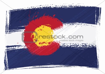 Grunge Colorado flag