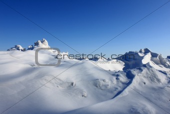 Beautiful snowdrift