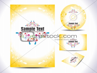 abstract colorful ornamental artistic corporate template