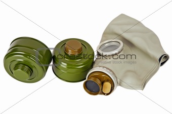 gas mask and two absorbers