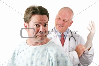 Nervous Medical Patient