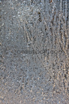 Texture of frosted glass. Abstract winter pattern.