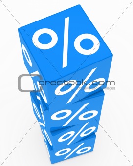 blue sale cubes tower