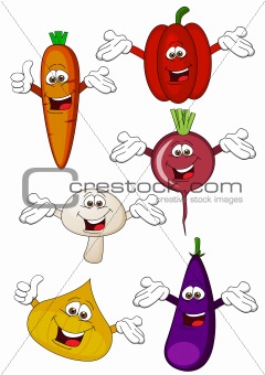Vegetable Cartoon Character
