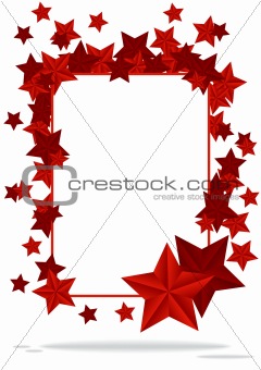 abstract background with two stars