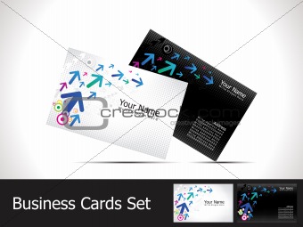 abstract  business cards template