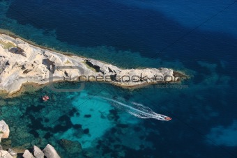 Turquoise Water in Ibiza Island (Atlantis Beach)