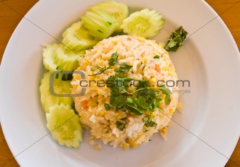 Thai food fried rice 