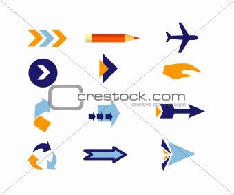 Directions Icons vector