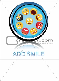 Button add smile