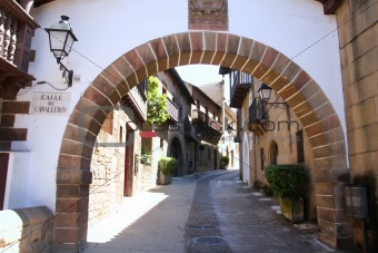 Poble Espanyol, Spanish village in Barcelona, Spain 