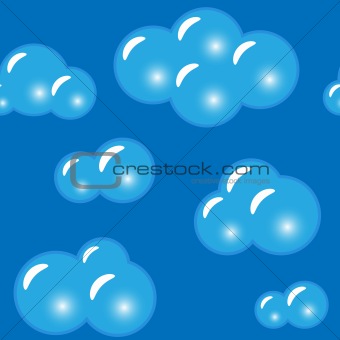 Abstract glass clouds background