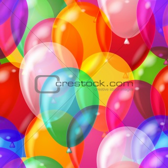 Balloon background seamless