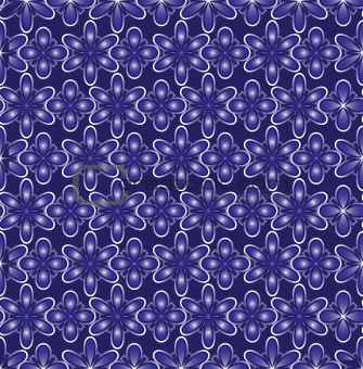 abstract blue flowers background