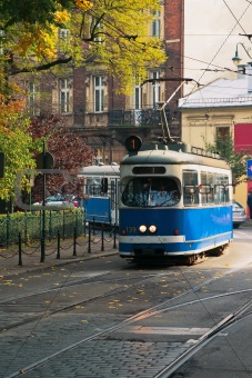 240 - The tram in the street