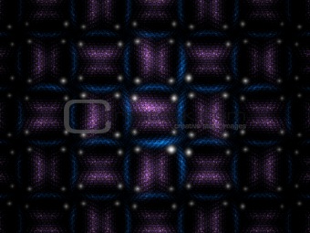 Blue and purple lucky dice weave fractal