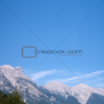 alps in the summer