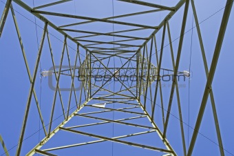 Italian electricity pylon medium voltage