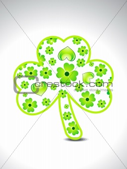 abstract green clover
