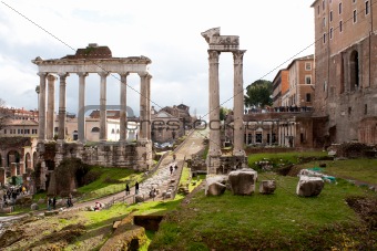 Forum Romano, Rome, Italy.