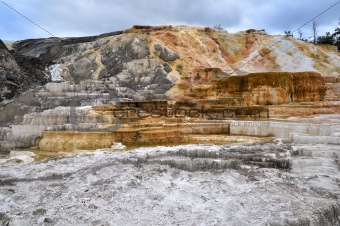  Mammoth Hot Springs in Yellowstone National Park 
