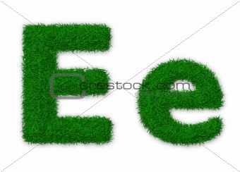 Grassy letter E