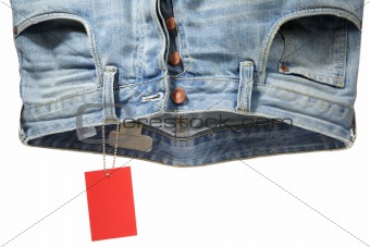 Jeans and label