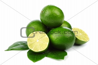 limes on white