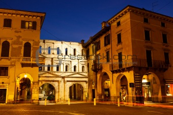 Ancient Roman Porta Borsari Gate in Verona, Italy