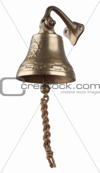 Antique brass ship's bell 