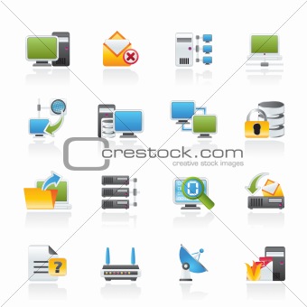 Computer Network and internet icons