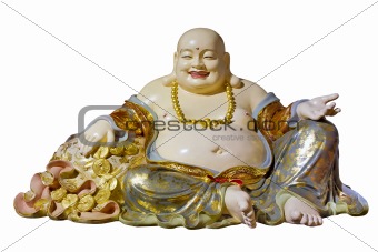 Big Belly Maitreya Cloth Bag Monk Statue