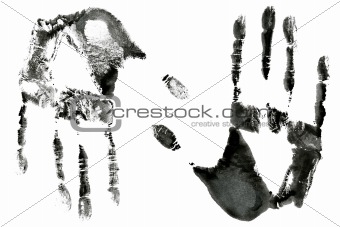 Black hands print