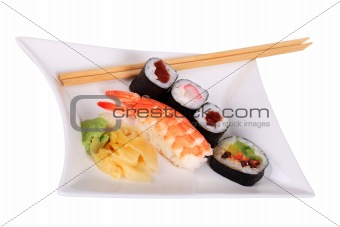 Classic japanese sushi