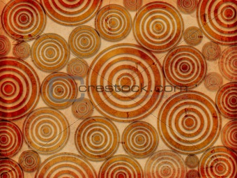 old paper background with circles