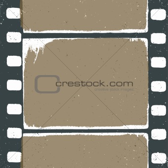 Empty grunge film strip design, may use as a background or overl