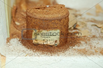 Old rusty can