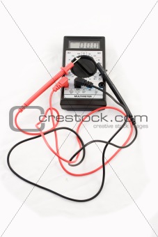 A multi-meter isolated on a white background