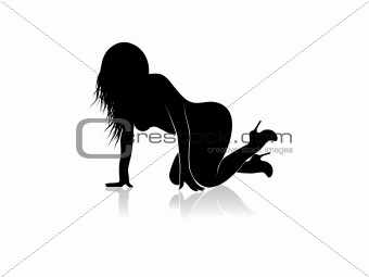 Beautiful female abstract background