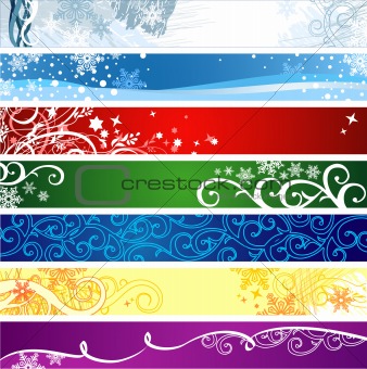 Winter banners  with space for your text