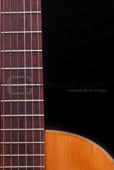 Classic Guitar (Spanish) fretboard, black background.