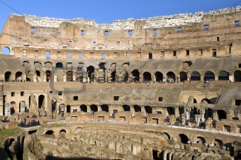 Ruins of  Colosseum, Rome, Italy