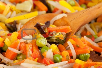 Fried vegetables