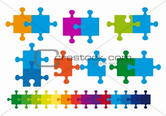 jigsaw puzzle, vector