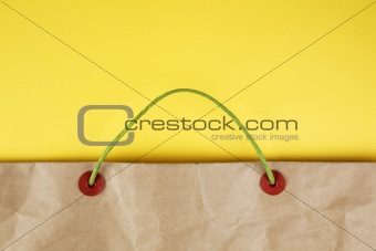 Paper bag with handles