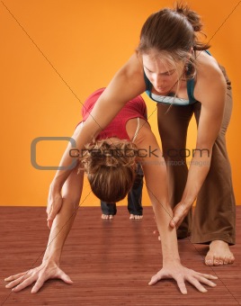 Woman Practicising Yoga