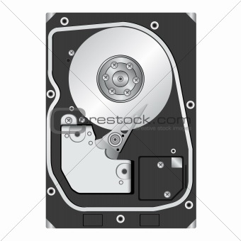 Computer hard disk drive. 